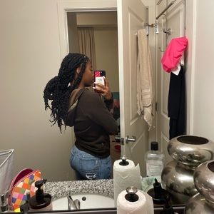 Retro north face hoodie